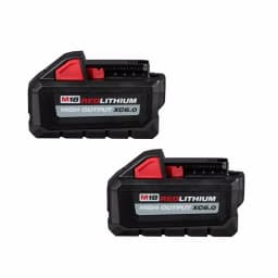 Milwaukee M18 REDLITHIUM HIGH OUTPUT XC6.0 18V 6.0 Ah Lithium-Ion Battery Pack (2-Pack) thumbnail 1