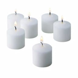 Light In The Dark Fresh Linen Scented Votive Candles, 10 Hour Burn Time, White (Set of 12) thumbnail 1