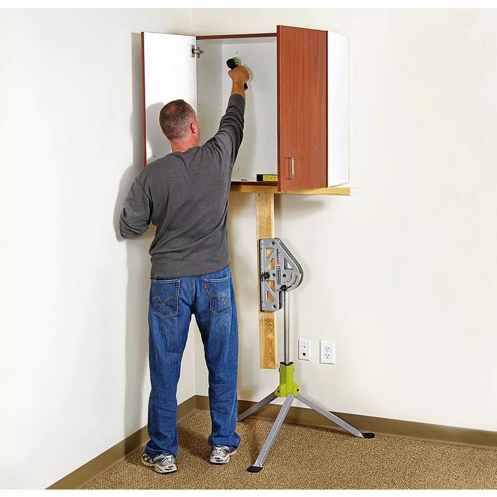 Rockwell JawStand Multi-Use Work Station - Portable Support Stand with Built-in Clamp for Miter and Table Saws