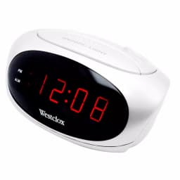 Westclox Digital LED Alarm Clock with Snooze and Battery Backup, Black thumbnail 2