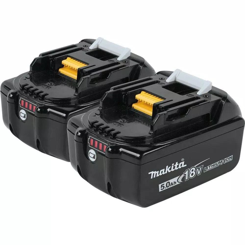 Makita 18V LXT Lithium-Ion 5.0 Ah High Capacity Battery Pack (2-Pack)
