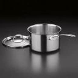 Cuisinart Chef's Classic 3 Qt. Stainless Steel Saucepan with Glass Lid thumbnail 2