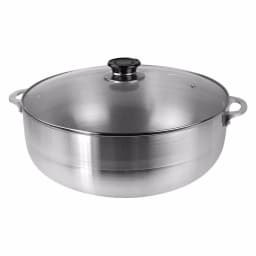 Home Basics 11.3 Qt. Aluminum Caldero with Glass Lid, Heavy Duty Multi-Pot thumbnail 1