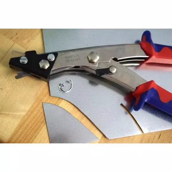 KNIPEX 11 in. Sheet Metal Nibblers with Comfort Grip Handles
