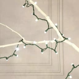 LUMABASE 70-Light LED Cool White Plastic Globe String Lights, Weather Resistant, 14.58 ft thumbnail 3