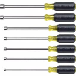 Klein Tools 7-Piece Hollow Shaft Nut Driver Set with Cushion-Grip Handles thumbnail 1
