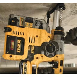 DEWALT 20V MAX XR Brushless 1 in. SDS Plus Rotary Hammer with Onboard Extractor, (2) 5.0 Ah Batteries & Charger thumbnail 9