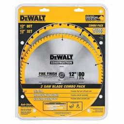 DEWALT 12 in. Corded Single Bevel Compound Miter Saw with 2-Pack Carbide Blade Set thumbnail 5