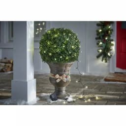 Home Accents Holiday 26 ft. 100-Light White LED Battery-Operated String Lights with Timer, 8 Functions thumbnail 5