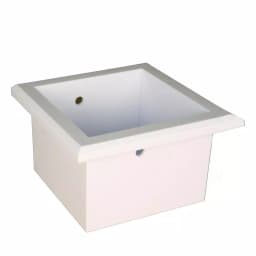 Unbranded Bradford Recessed Toilet Paper Holder, White Plastic with Bevel Frame thumbnail 3