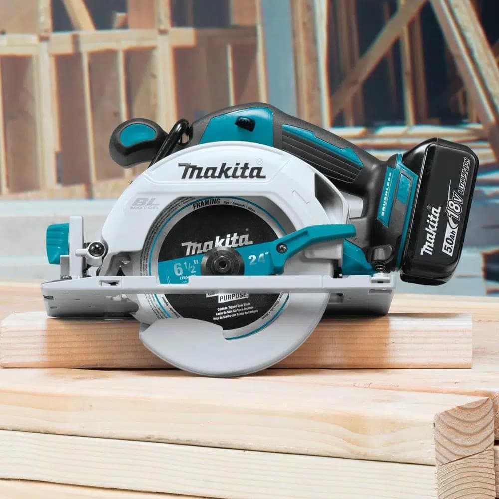 Makita 18V LXT Brushless 7-Piece Combo Kit with 5.0 Ah Batteries and Rapid Optimum Charger