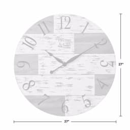 FirsTime and Co. Harper Pallets 27 in. Rustic Wall Clock thumbnail 4