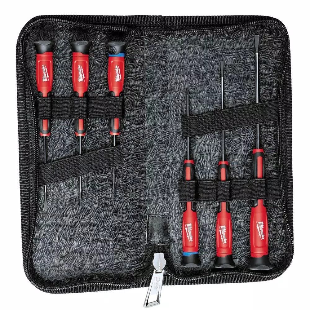 Milwaukee 6-Piece Precision Screwdriver Set with All-Metal Core