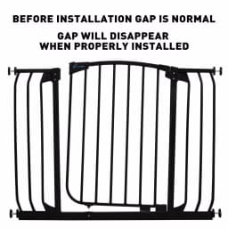 Dreambaby Chelsea Extra Wide Auto-Close Security Gate with Extensions, Black thumbnail 7