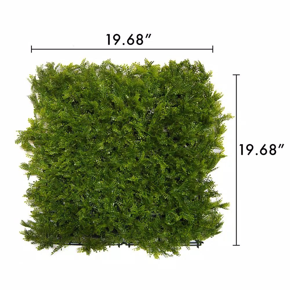 Unbranded Greensmart Decor 20 in. x 20 in. Artificial Fern Wall Panels, Set of 4