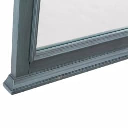 Home Decorators Collection Cailla 60 in. W x 32 in. H Rectangular Framed Bathroom Vanity Mirror - Distressed Blue Fog thumbnail 4