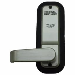 Unbranded LockeyUSA 2835 Satin Nickel Mechanical Digital Keyless Passage Door Lever Lock thumbnail 2