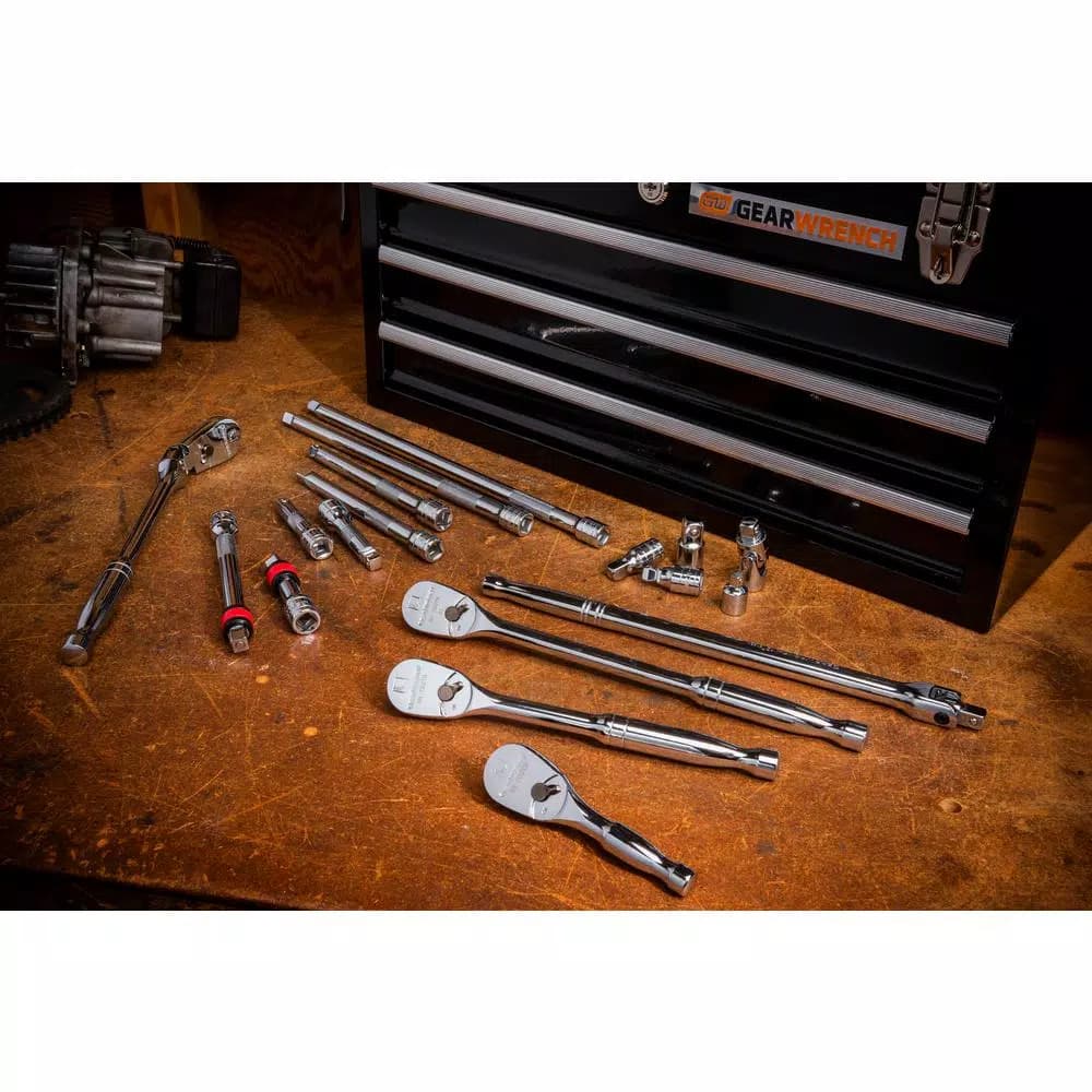GearWrench 1/4 in. Drive 120XP Extra Long Handle Teardrop Ratchet