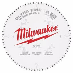 Milwaukee 10 in. 80-Tooth Ultra Fine Finish Circular Saw Blade thumbnail 3