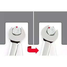 TEKTON 1/2 in. Stubby Ratcheting Combination Wrench, 6-Point Box End thumbnail 6