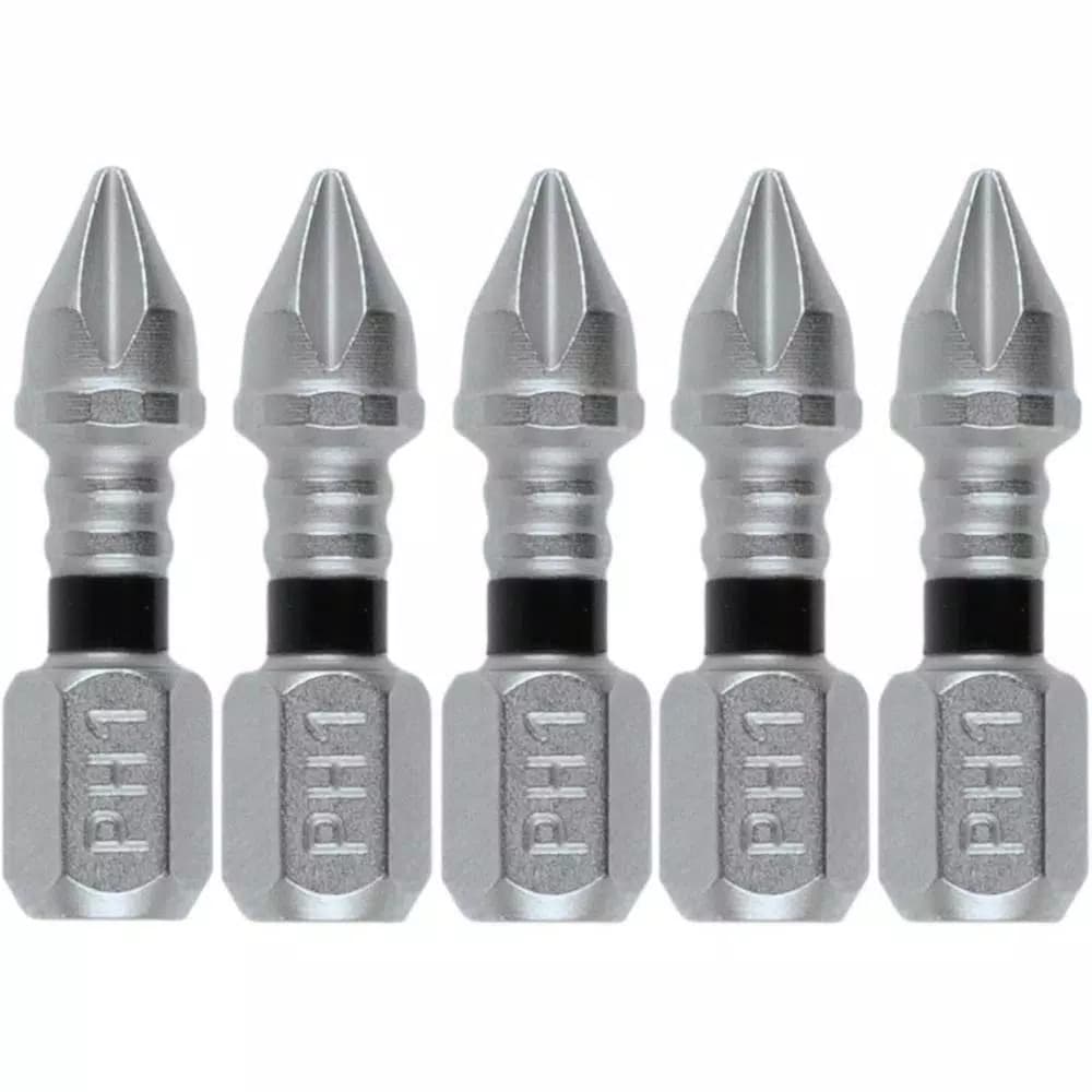 Makita ImpactXPS #1 Phillips 1 in. Insert Bits (5-Pack) for High-Torque Impact Drivers