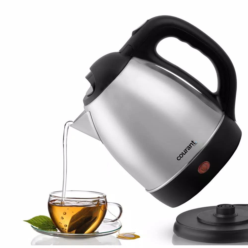 Courant 1.7L Stainless Steel Cordless Electric Kettle, 1000W