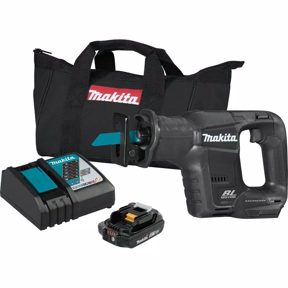 Makita 18V LXT Sub-Compact Brushless Cordless Reciprocating Saw Kit (2.0 Ah)