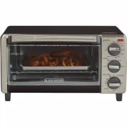 BLACK+DECKER 4-Slice Black Stainless Steel Toaster Oven with EvenToast Technology thumbnail 8