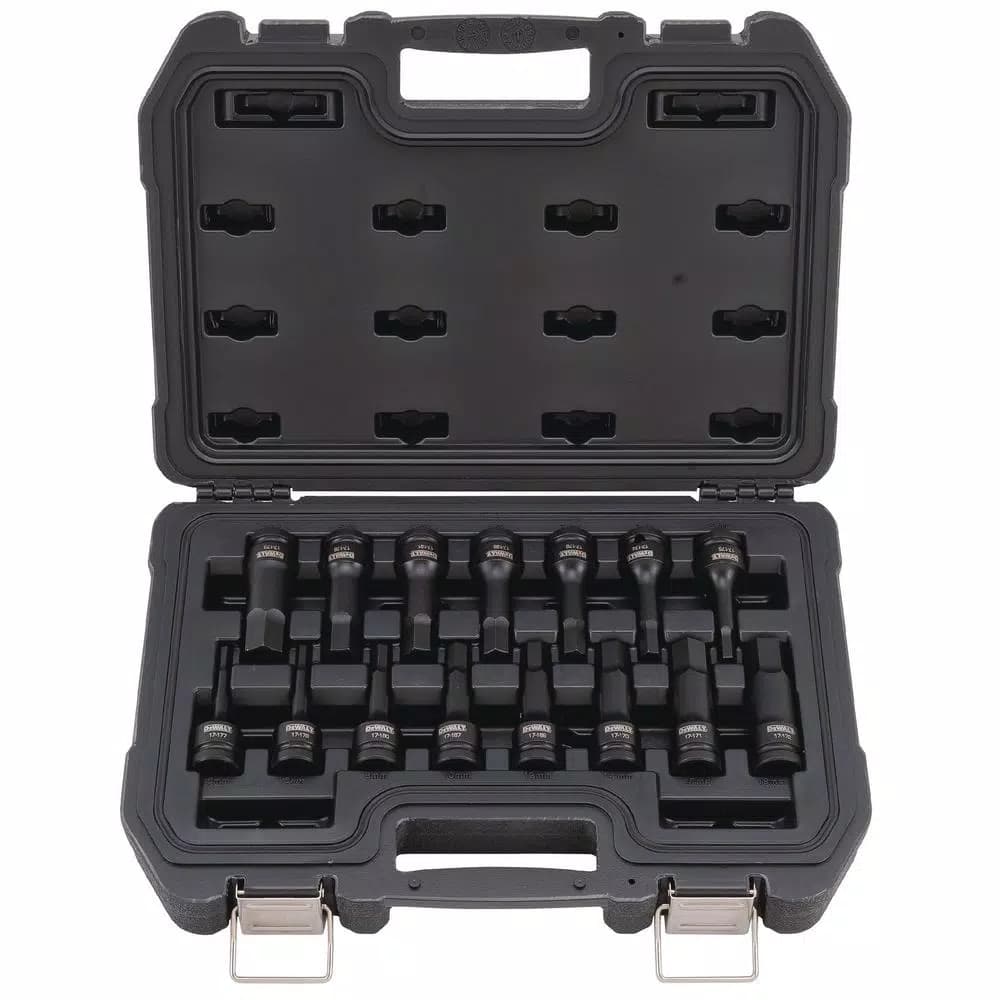 DEWALT 1/2 in. Drive 15-Piece Combination Impact Hex Bit Socket Set