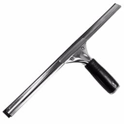 Unger Pro 16 in. Stainless Steel Window Squeegee with Rubber Grip and Connect and Clean System thumbnail 1
