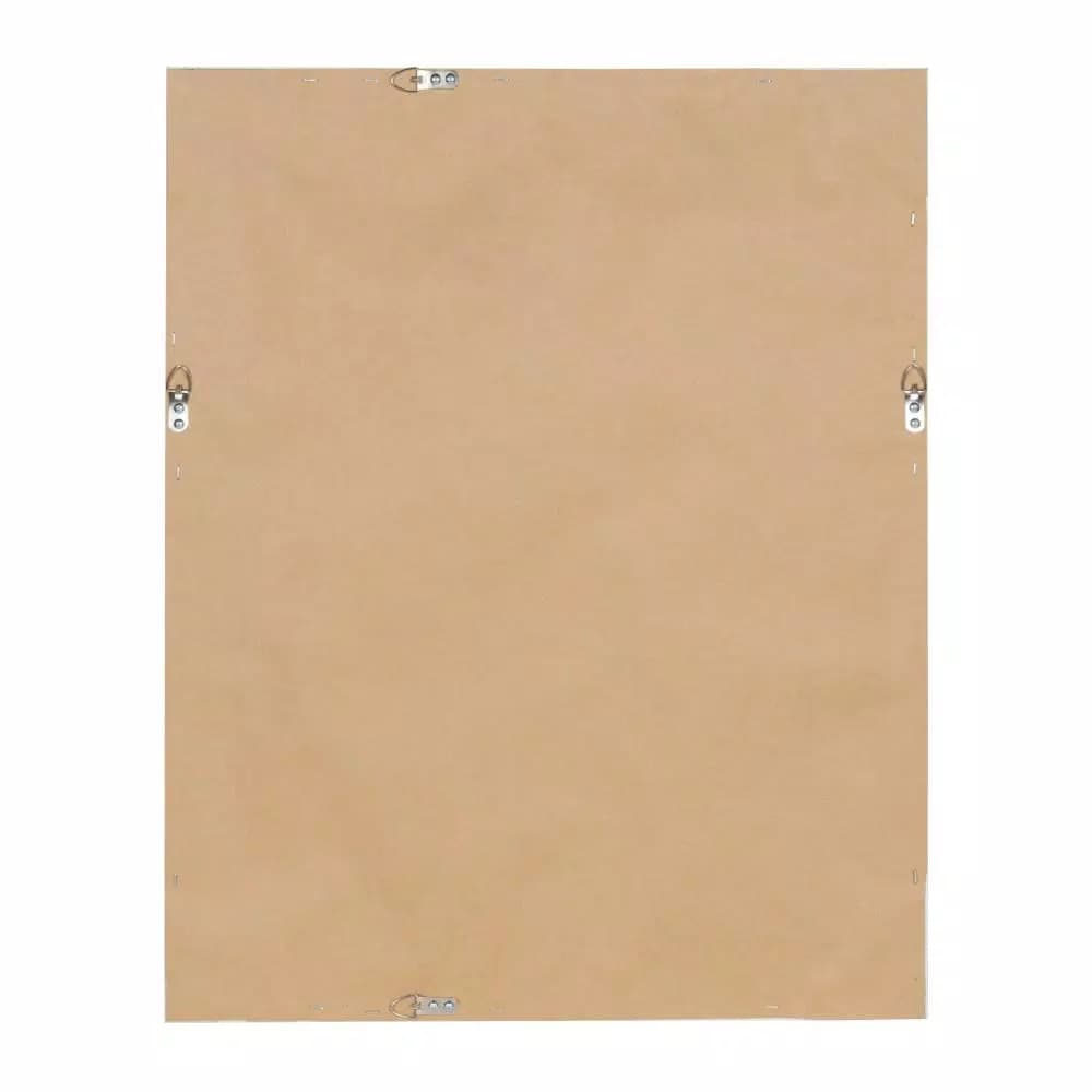 DesignOvation Macon Fabric Pinboard Memo Board - Framed White Linen Bulletin Board
