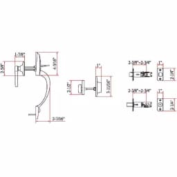 Design House Coventry Satin Nickel Entry Handleset with Springdale Interior Lever and Single Cylinder Deadbolt thumbnail 5