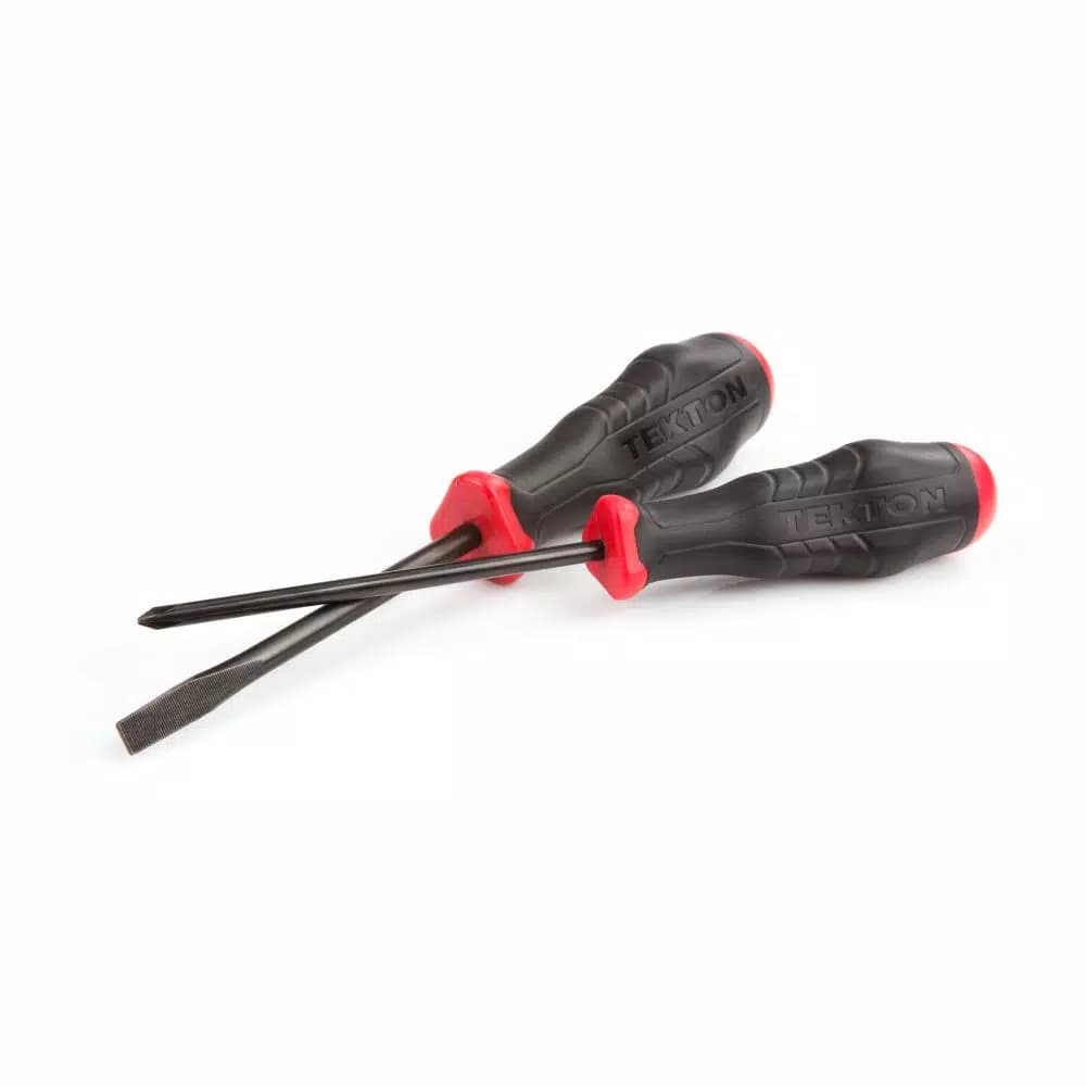 TEKTON 4-Piece Screwdriver Set with Three-Sided Ergonomic Handles