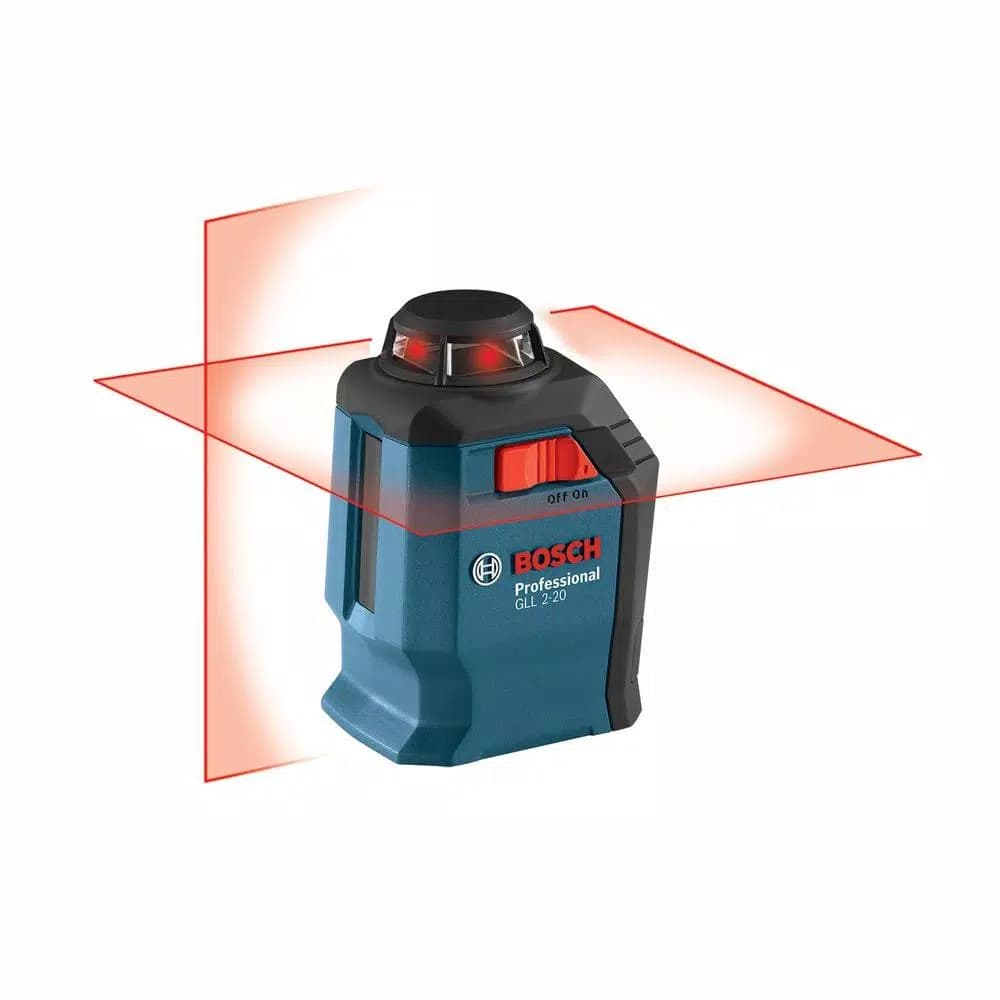 Bosch Factory Reconditioned GLL 2-20 S 360° Horizontal Cross Line Laser Level Kit, 65 ft.