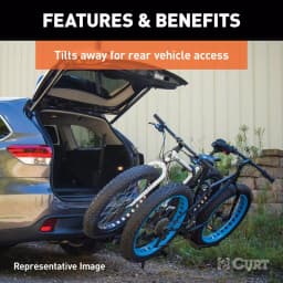 CURT 4-Bike Tray-Style Hitch-Mounted Bike Rack, 2 in. Receiver thumbnail 7