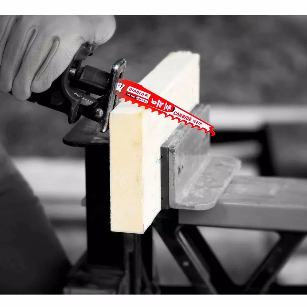 Diablo Demo Demon 12 in. Carbide Pruning and Clean Wood Reciprocating Saw Blades, 3 TPI, 10-Pack