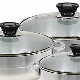 Home Basics Aluminum Satin Nickel Caldero with Glass Lid, 4.33 qt Multi-Pot thumbnail 2
