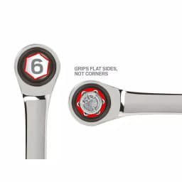 TEKTON 13-Piece Ratcheting Combination Wrench Set, 1/4 in. to 1 in., with Roll-Up Storage Pouch thumbnail 3