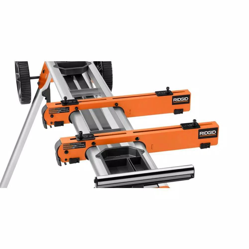 RIDGID Professional Compact Miter Saw Stand with Quick Release Brackets