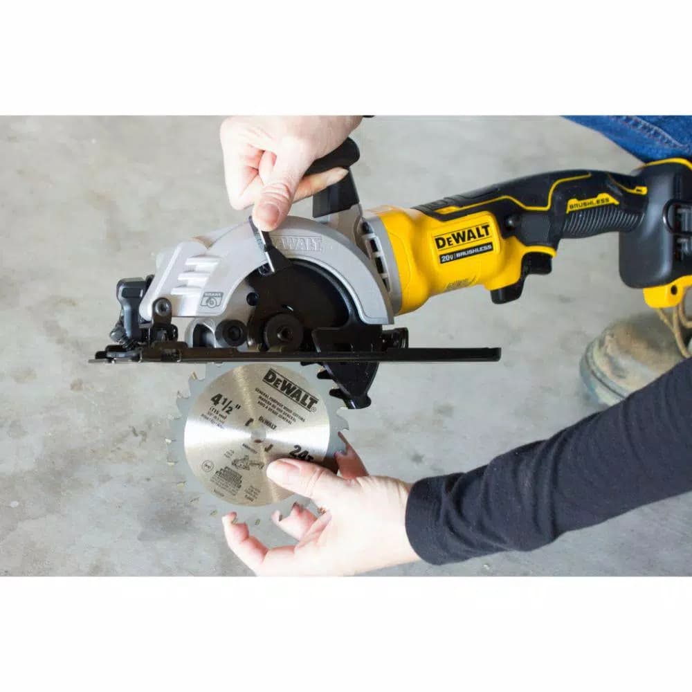 DEWALT 20V MAX ATOMIC Brushless 4-1/2 in. Cordless Circular Saw (Tool-Only)