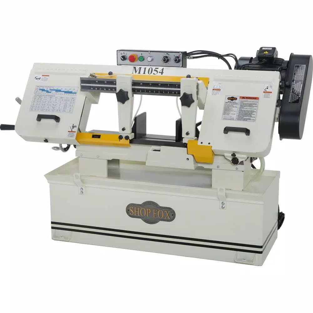 Shop Fox 10 in. x 18 in. Horizontal Metal Cutting Bandsaw, 1-1/2 HP, 220V