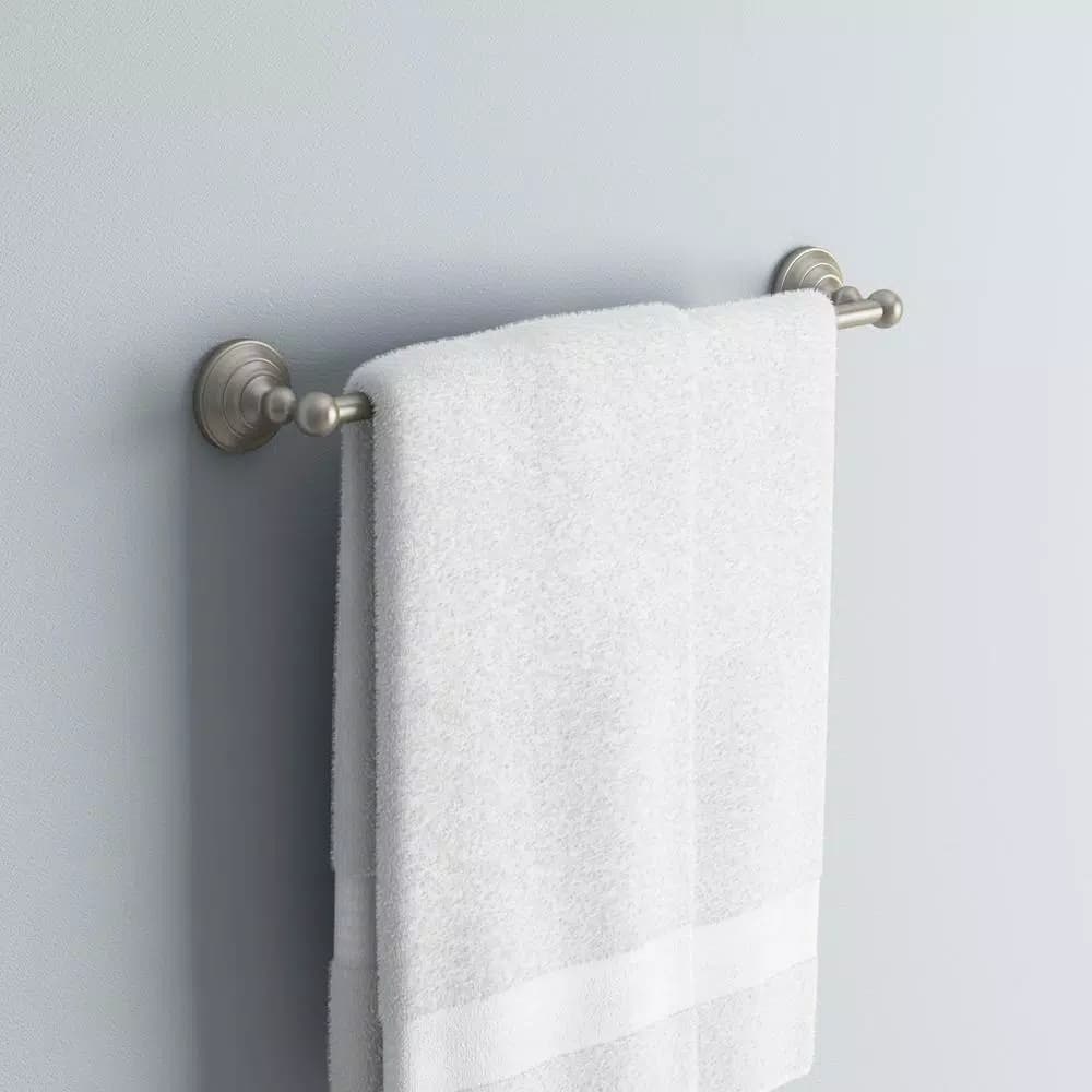 Delta Greenwich 18 in. Single Towel Bar in SpotShield Brushed Nickel