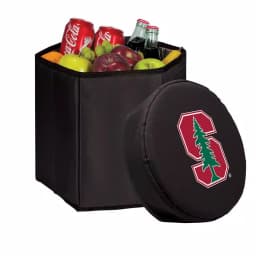 Picnic Time Stanford Cardinal Bongo 12 Qt. Collapsible Soft-Side Cooler - Black thumbnail 1