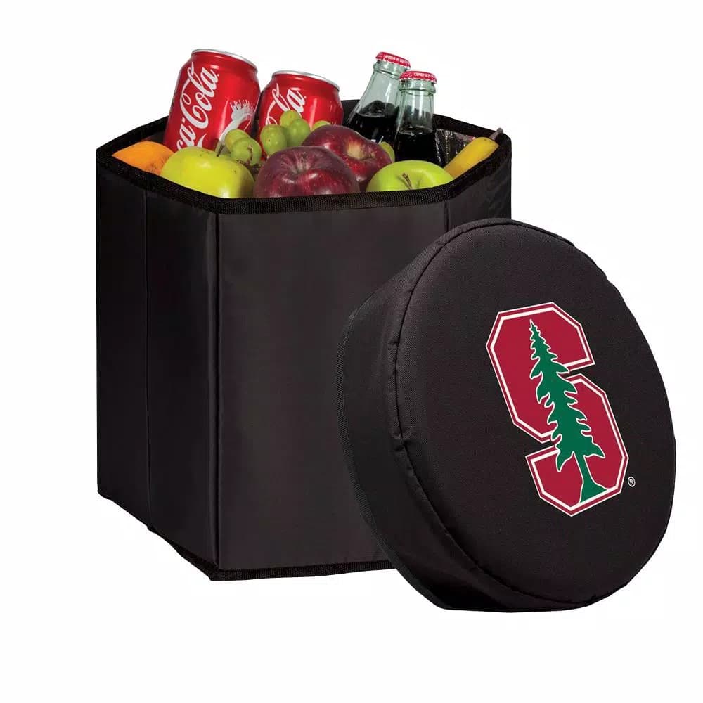 Picnic Time Stanford Cardinal Bongo 12 Qt. Collapsible Soft-Side Cooler - Black