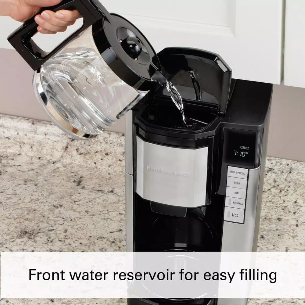 Hamilton Beach 12-Cup Programmable Easy Access Plus Coffee Maker, Black