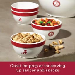College Kitchen Collection Alabama Crimson Tide 4-Piece Party Bowl Set, Crimson Red thumbnail 7