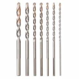 Milwaukee 3-Flat SECURE GRIP Carbide Hammer Drill Bit Set, 7-Piece thumbnail 1