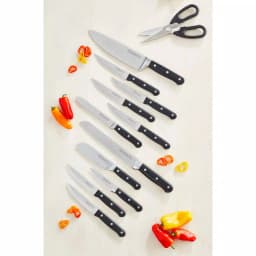KitchenAid 14-Piece German Stainless Steel Knife Set with Triple Rivet Handles and Wood Block thumbnail 4