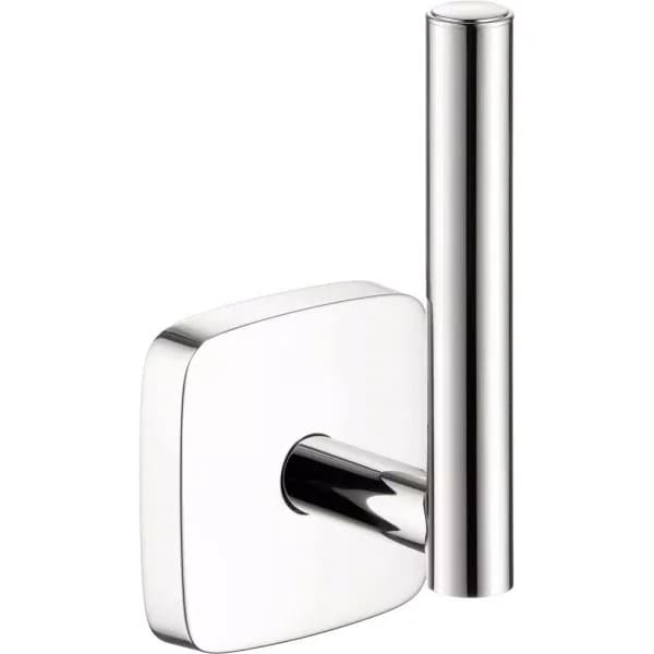 Hansgrohe Puravida Single Post Toilet Paper Holder in Chrome - Modern Brass Wall Mount