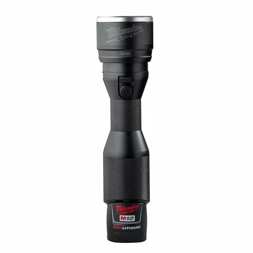 Milwaukee M12 12V Lithium-Ion Cordless LED High Performance Flashlight Kit with 1.5Ah Battery & Charger